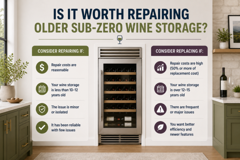 is it worth repairing subzero wine cooler