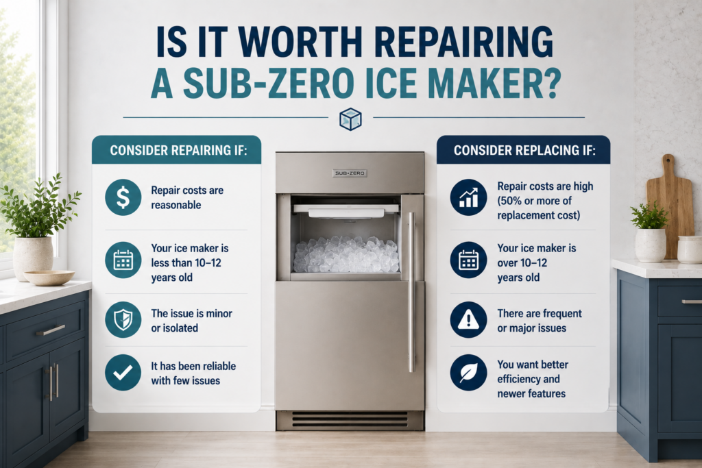 is it worth repairing subzero ice maker