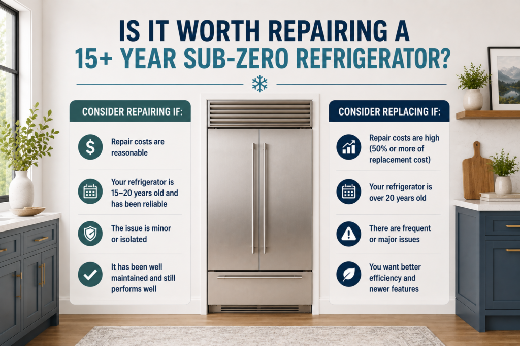 is it worth repairing a 15yo subzero fridge