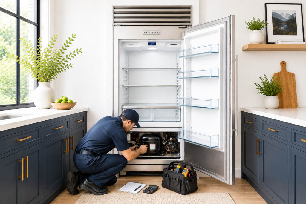 subzero fridge repair cost