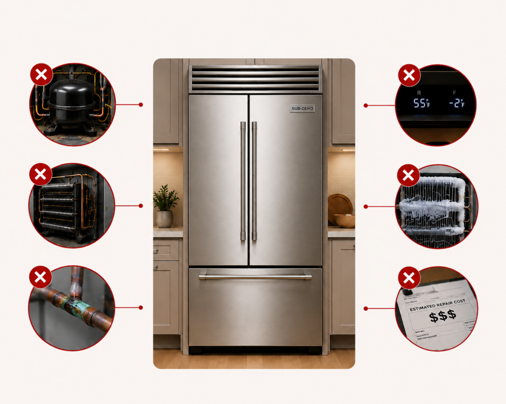 when not to repair subzero sealed system fault