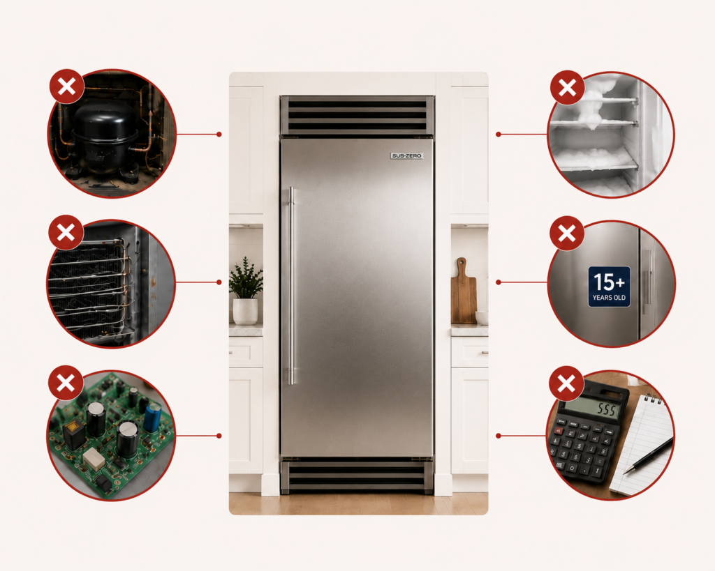 subzero old fridge repair or replace